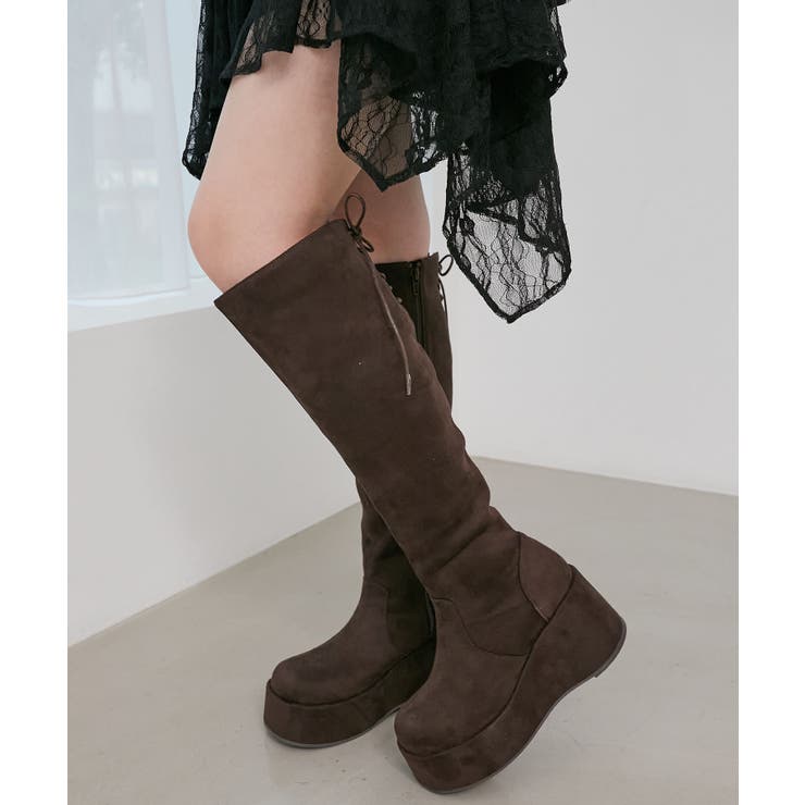 バックリボン厚底ロングブーツ | MAJESTIC LEGON  | 詳細画像7 