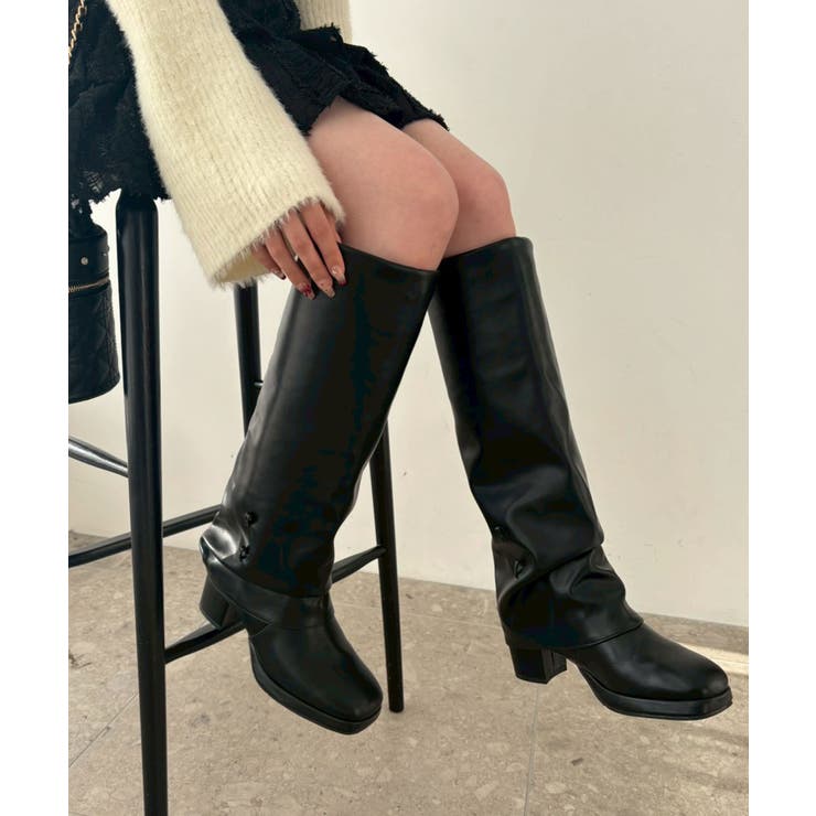 ブラック | マルチwayチェーンカバーロングブーツ | MAJESTIC LEGON 