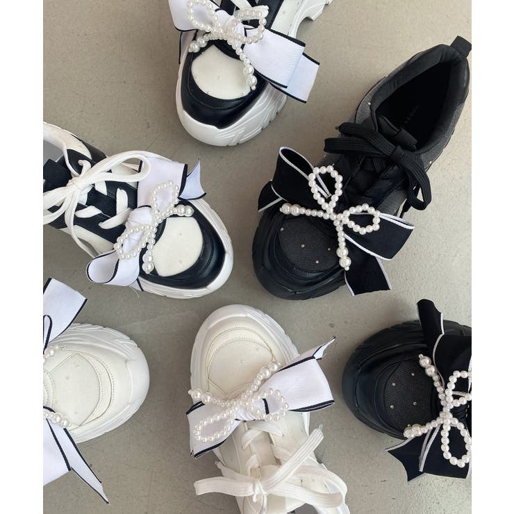 2WAYリボンビジュースニーカー | MAJESTIC LEGON  | 詳細画像2 