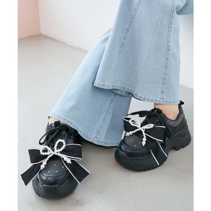 2WAYリボンビジュースニーカー | MAJESTIC LEGON  | 詳細画像22 