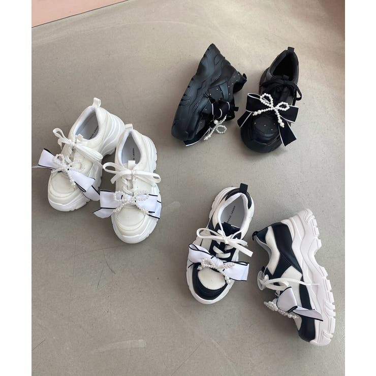 2WAYリボンビジュースニーカー | MAJESTIC LEGON  | 詳細画像3 