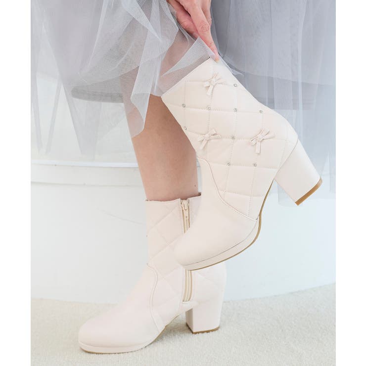 キルティングビジューリボンブーツ | MAJESTIC LEGON  | 詳細画像10 