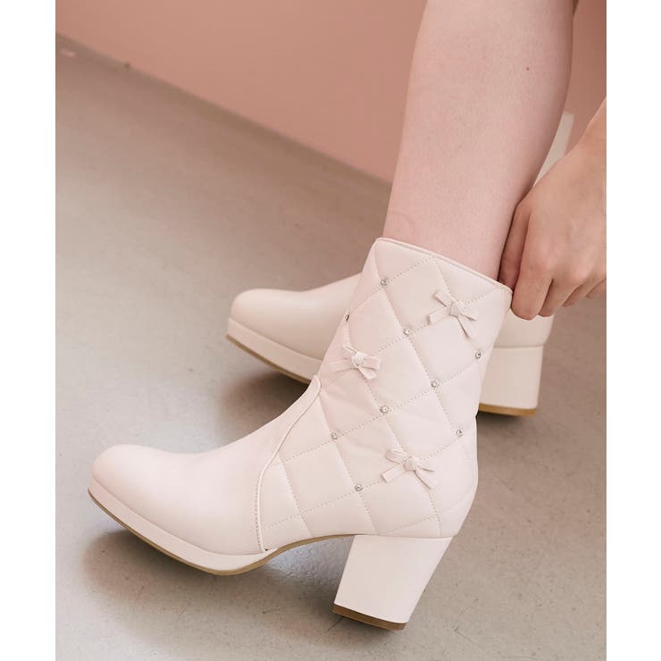 キルティングビジューリボンブーツ | MAJESTIC LEGON  | 詳細画像12 