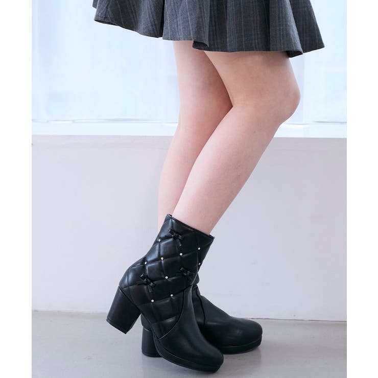 キルティングビジューリボンブーツ | MAJESTIC LEGON  | 詳細画像15 