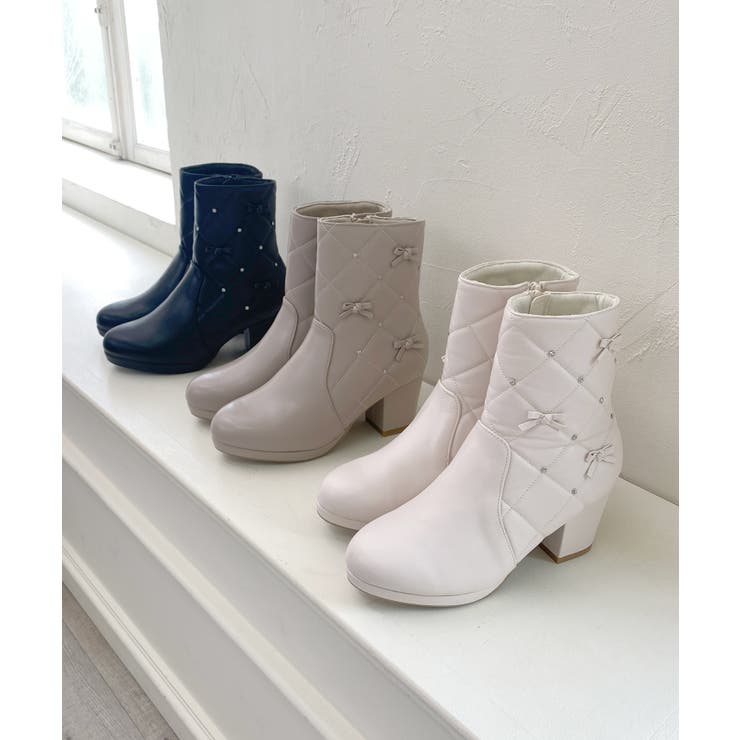 キルティングビジューリボンブーツ | MAJESTIC LEGON  | 詳細画像2 