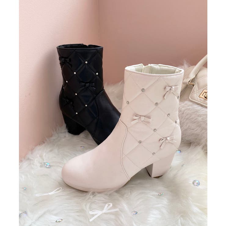 キルティングビジューリボンブーツ | MAJESTIC LEGON  | 詳細画像22 