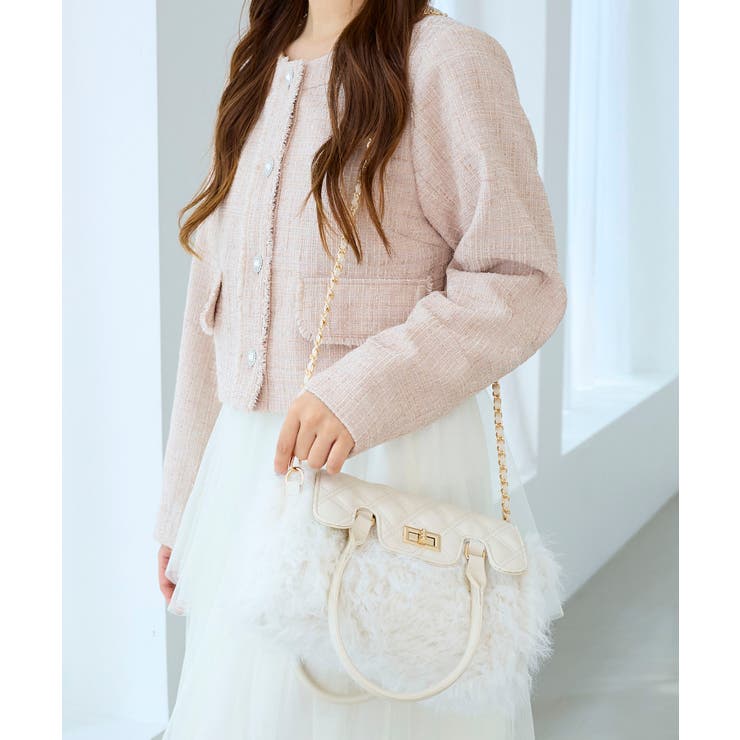 キルティングフラップファーバッグ | MAJESTIC LEGON  | 詳細画像4 