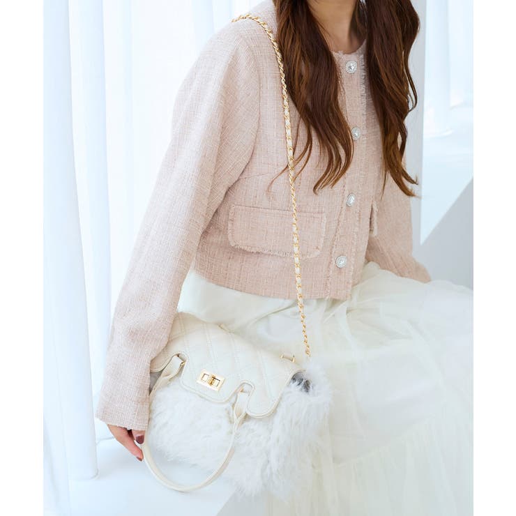 キルティングフラップファーバッグ | MAJESTIC LEGON  | 詳細画像5 