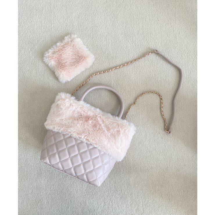 キルティングビジューファーバッグ | MAJESTIC LEGON  | 詳細画像10 