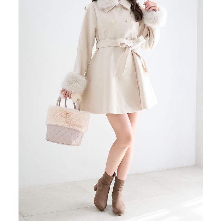 キルティングビジューファーバッグ | MAJESTIC LEGON  | 詳細画像6 