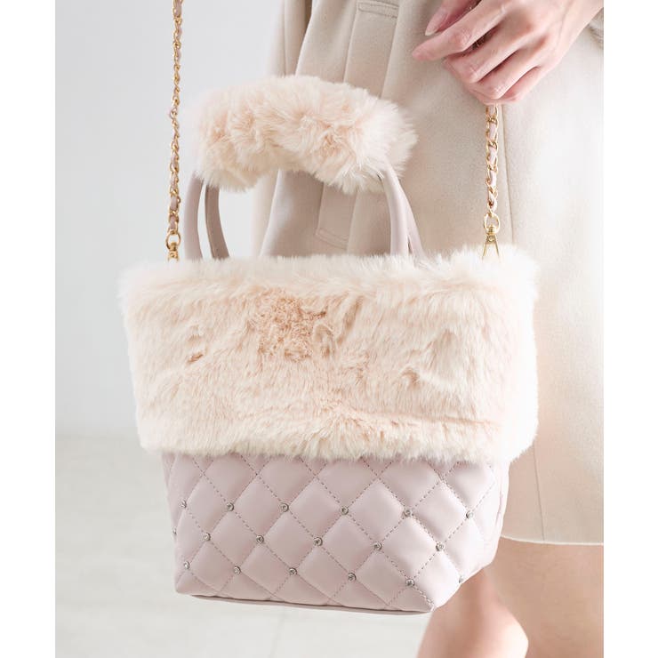 キルティングビジューファーバッグ | MAJESTIC LEGON  | 詳細画像7 