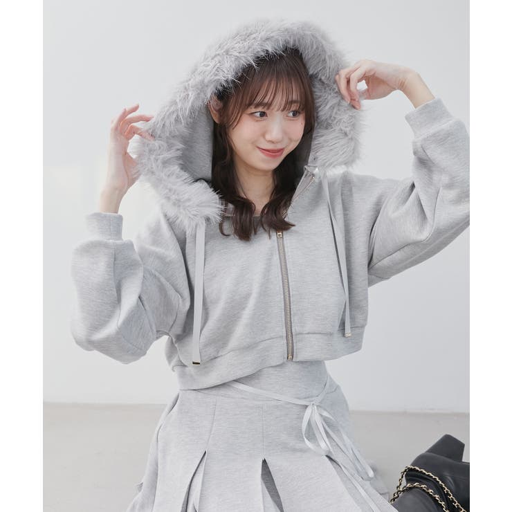 2wayフェイクファーラメパーカー | MAJESTIC LEGON  | 詳細画像4 