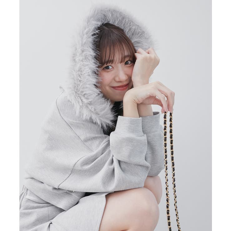 2wayフェイクファーラメパーカー | MAJESTIC LEGON  | 詳細画像6 