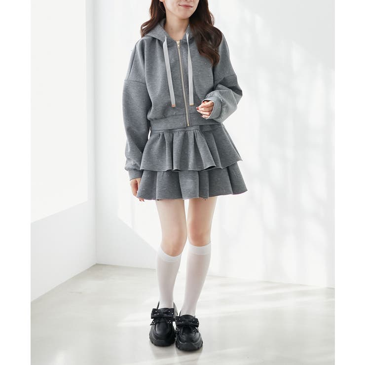 ドロストリボンラインストーンパーカー | MAJESTIC LEGON  | 詳細画像11 