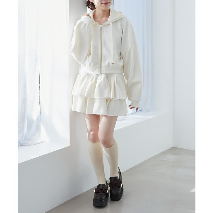 ドロストリボンラインストーンパーカー | MAJESTIC LEGON  | 詳細画像2 