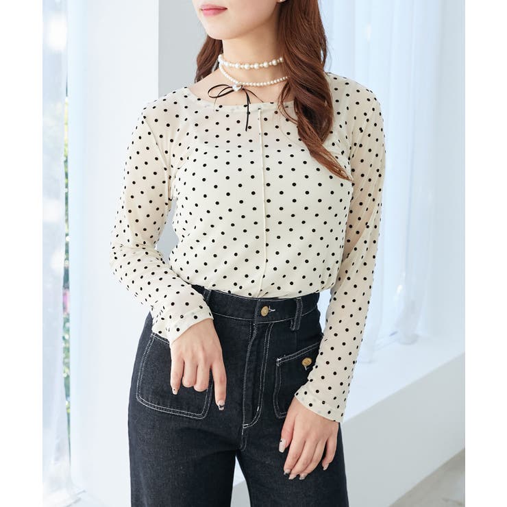 ドットチュールシアートップス | MAJESTIC LEGON  | 詳細画像1 