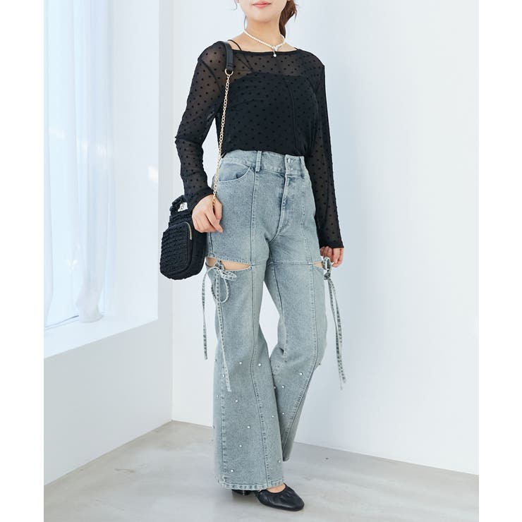 ドットチュールシアートップス | MAJESTIC LEGON  | 詳細画像10 