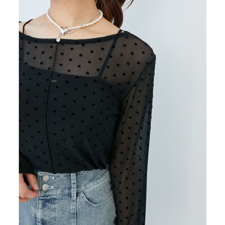 ドットチュールシアートップス | MAJESTIC LEGON  | 詳細画像15 