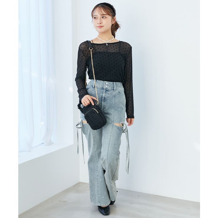 ドットチュールシアートップス | MAJESTIC LEGON  | 詳細画像9 