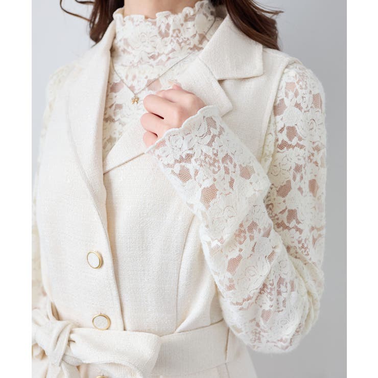 レースハイネックトップス | MAJESTIC LEGON  | 詳細画像8 