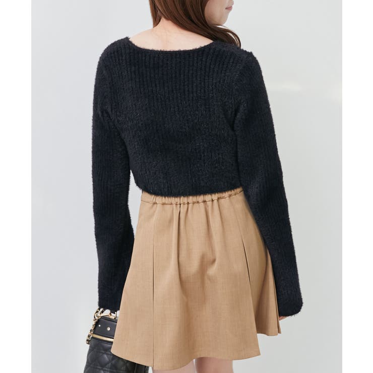 キャミ×シャギーショートカーデセット | MAJESTIC LEGON  | 詳細画像11 