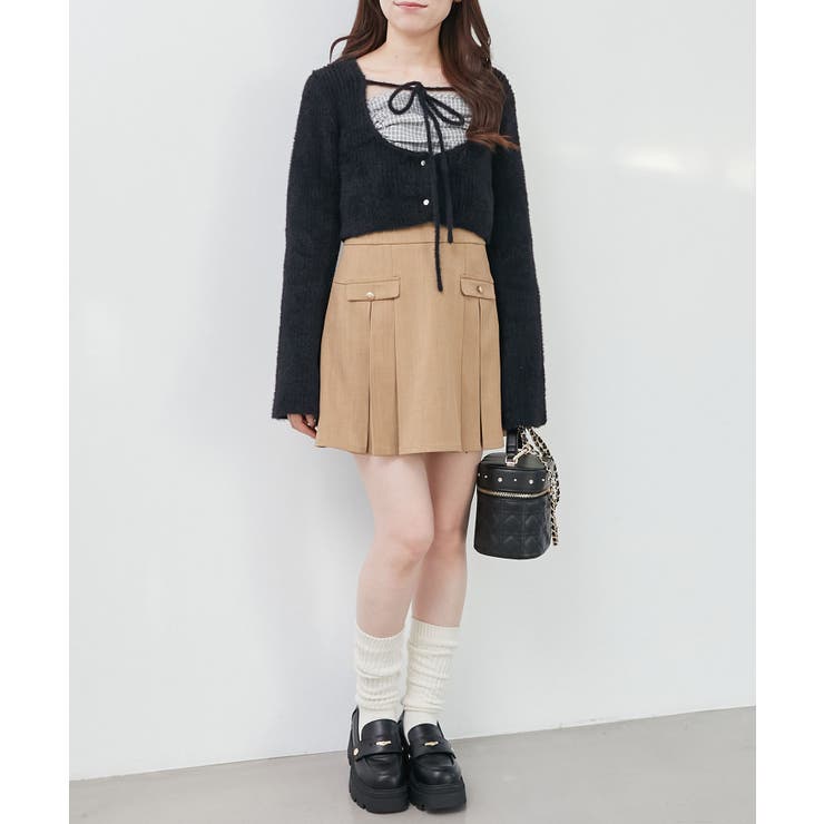 キャミ×シャギーショートカーデセット | MAJESTIC LEGON  | 詳細画像6 