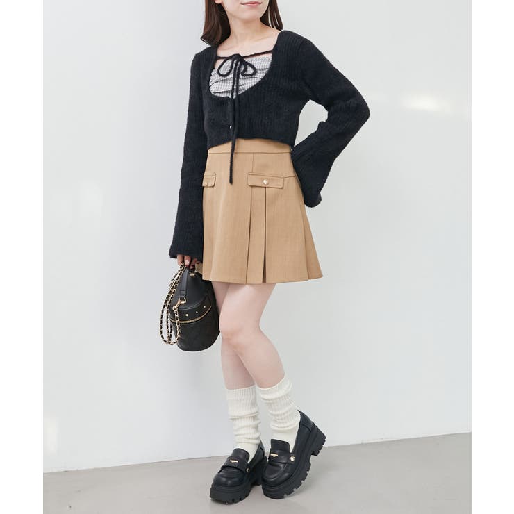 キャミ×シャギーショートカーデセット | MAJESTIC LEGON  | 詳細画像7 