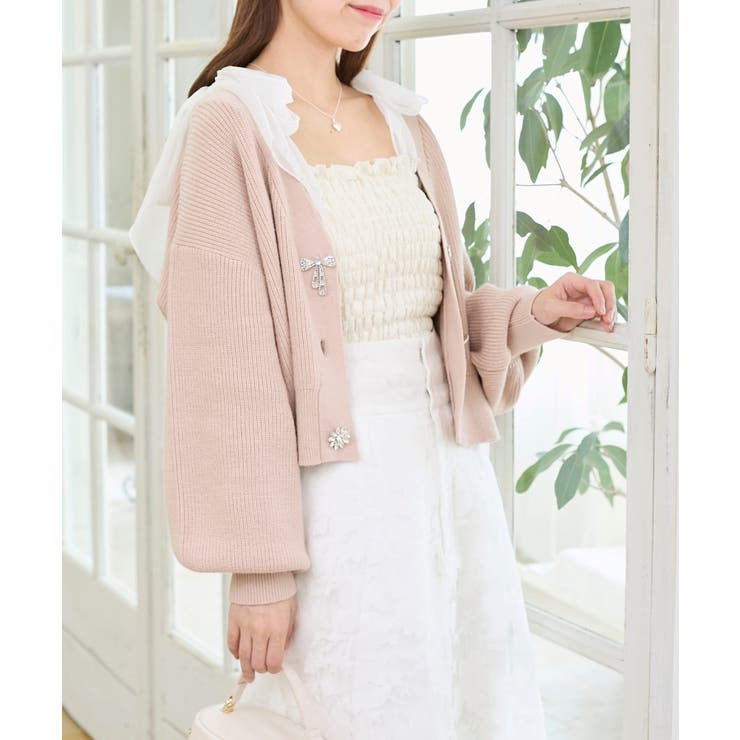 キラキラモチーフビジューボタンカーデ | MAJESTIC LEGON  | 詳細画像14 