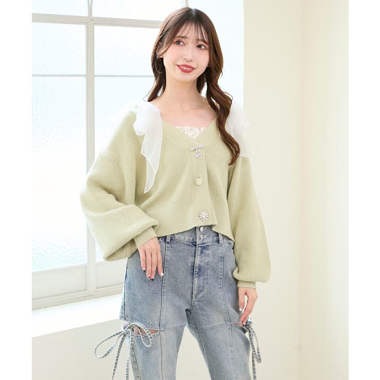 キラキラモチーフビジューボタンカーデ | MAJESTIC LEGON  | 詳細画像20 