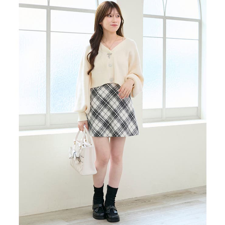 キラキラモチーフビジューボタンカーデ | MAJESTIC LEGON  | 詳細画像3 