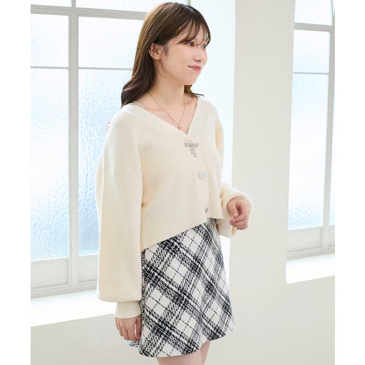 キラキラモチーフビジューボタンカーデ | MAJESTIC LEGON  | 詳細画像7 