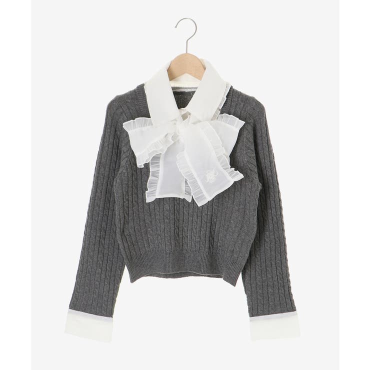 フリルトリムリボンタイセットニット | MAJESTIC LEGON  | 詳細画像39 