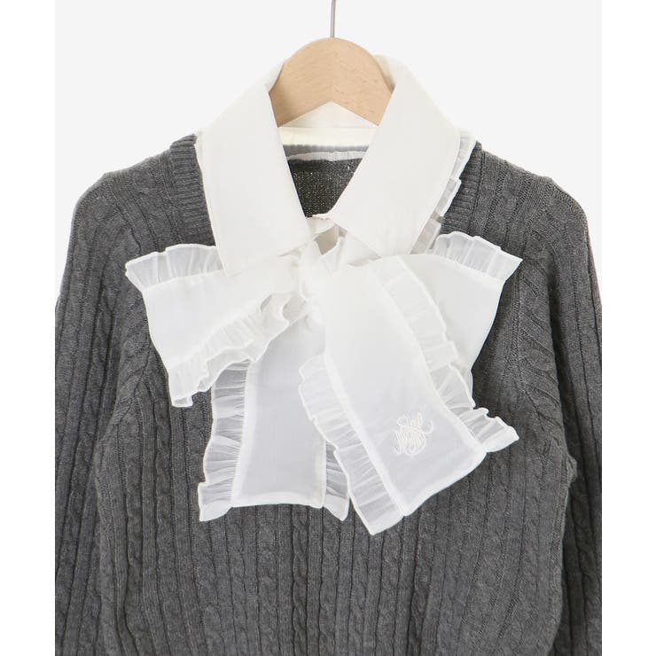 フリルトリムリボンタイセットニット | MAJESTIC LEGON  | 詳細画像41 