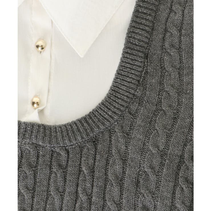 フリルトリムリボンタイセットニット | MAJESTIC LEGON  | 詳細画像45 