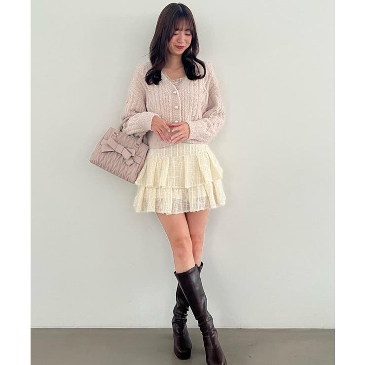 ビジューマシュマロカーディガン | MAJESTIC LEGON  | 詳細画像15 