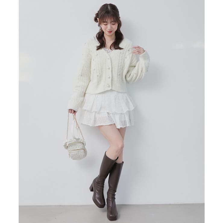 ビジューマシュマロカーディガン | MAJESTIC LEGON  | 詳細画像3 