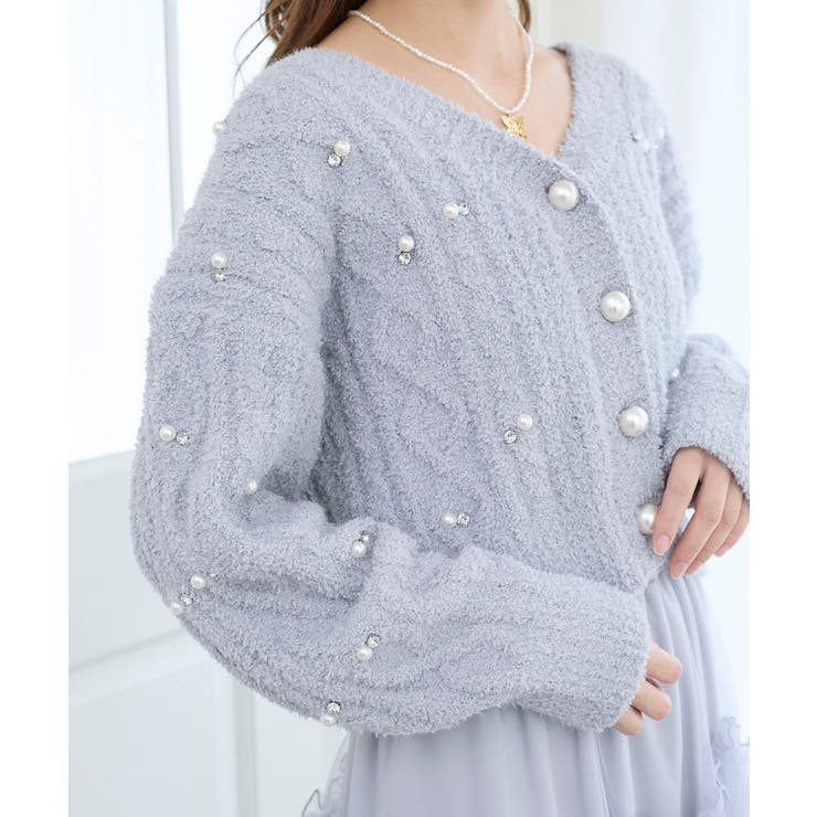 ビジューマシュマロカーディガン | MAJESTIC LEGON  | 詳細画像31 