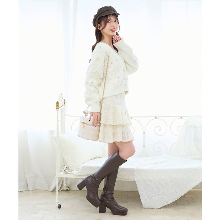 ビジューマシュマロカーディガン | MAJESTIC LEGON  | 詳細画像9 