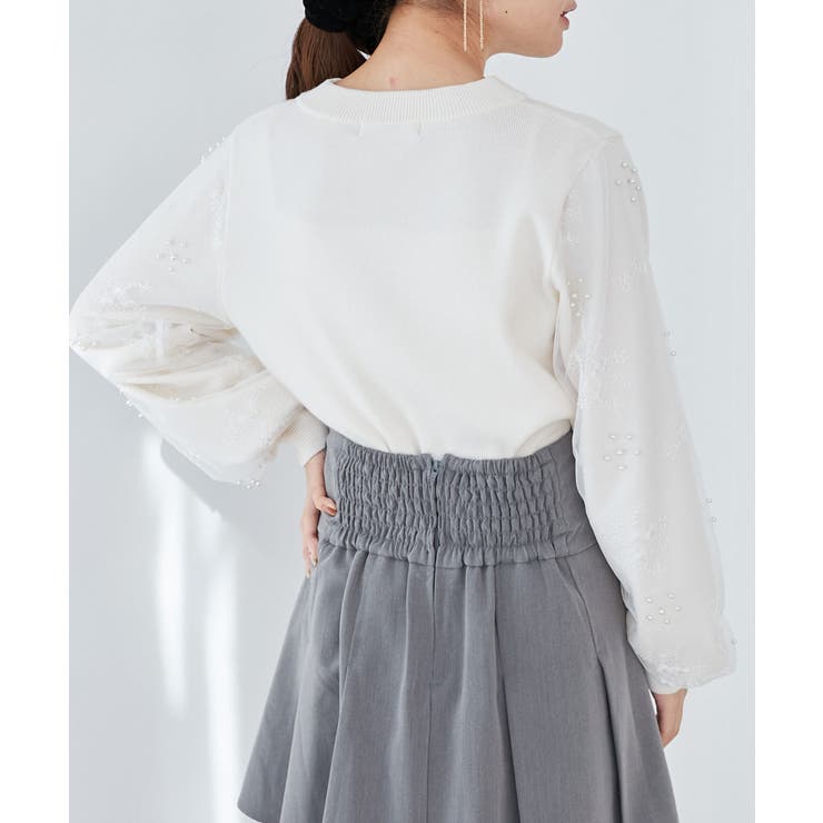 パールチュールスリーブニット | MAJESTIC LEGON  | 詳細画像13 