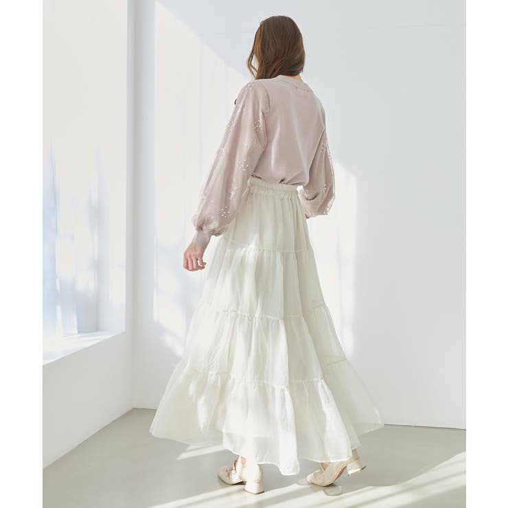 パールチュールスリーブニット | MAJESTIC LEGON  | 詳細画像21 