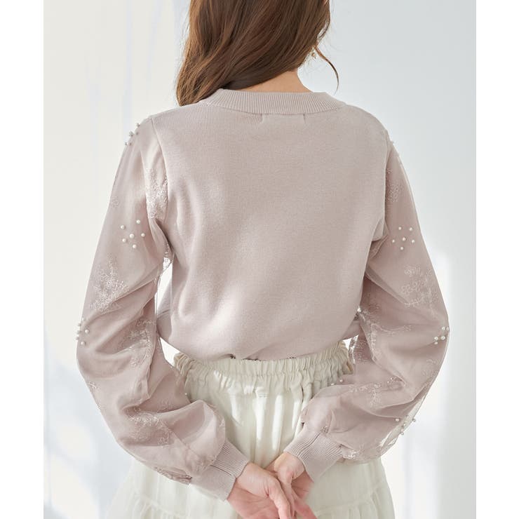 パールチュールスリーブニット | MAJESTIC LEGON  | 詳細画像25 