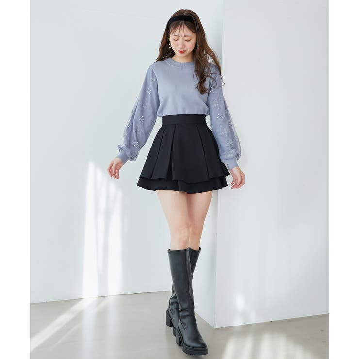 パールチュールスリーブニット | MAJESTIC LEGON  | 詳細画像26 