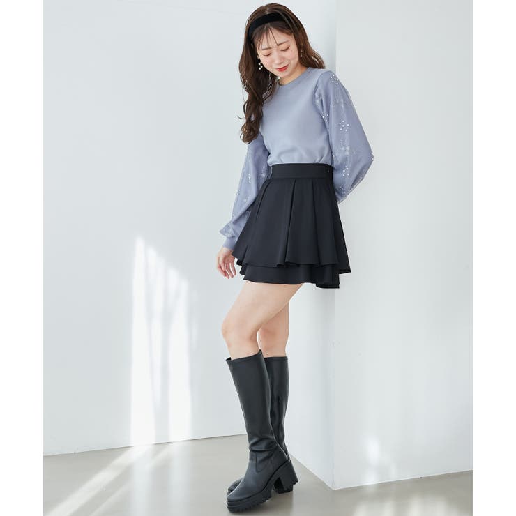 パールチュールスリーブニット | MAJESTIC LEGON  | 詳細画像27 