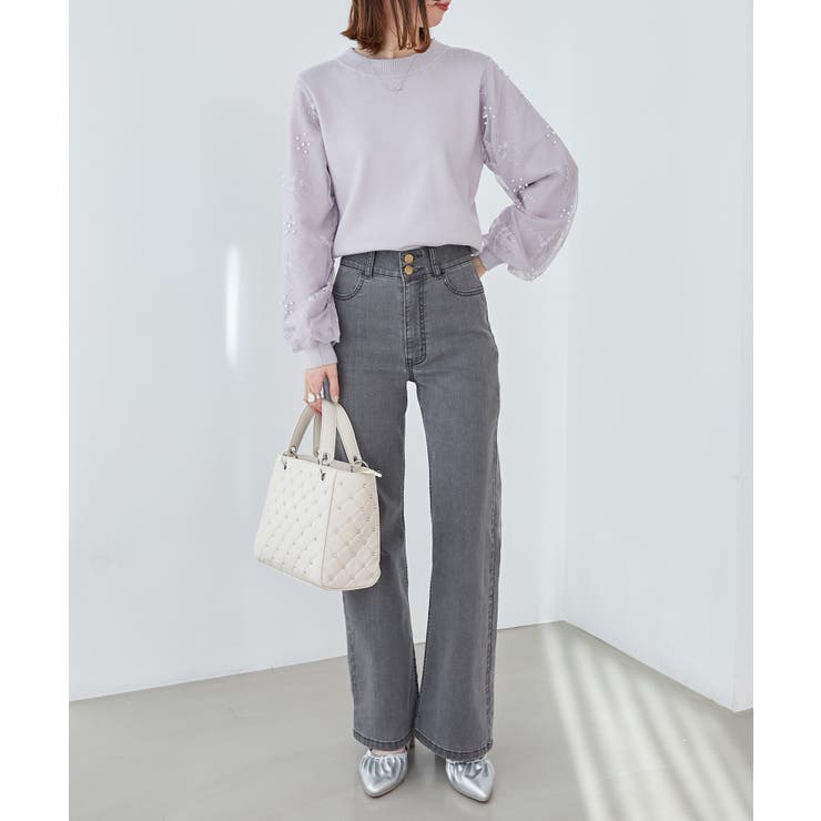 パールチュールスリーブニット | MAJESTIC LEGON  | 詳細画像36 