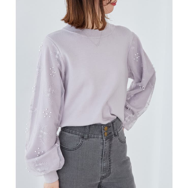 パールチュールスリーブニット | MAJESTIC LEGON  | 詳細画像39 