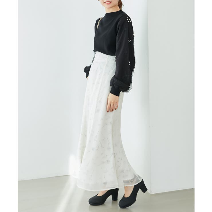 パールチュールスリーブニット | MAJESTIC LEGON  | 詳細画像49 