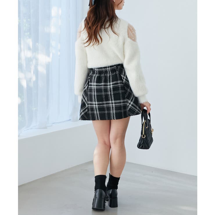 デコルテオープンシアーショルダーニット | MAJESTIC LEGON  | 詳細画像5 