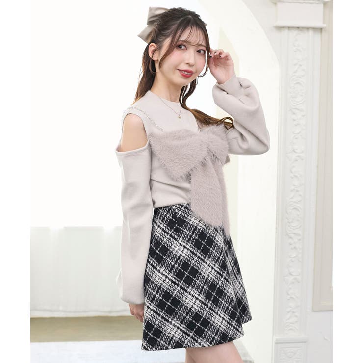 ビッグリボンチェーン付きニット | MAJESTIC LEGON  | 詳細画像18 