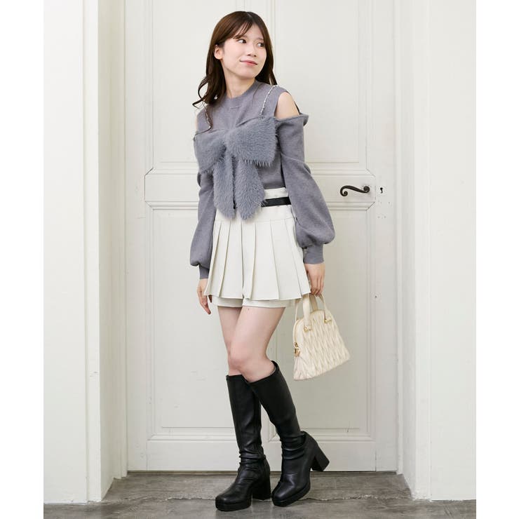 ビッグリボンチェーン付きニット | MAJESTIC LEGON  | 詳細画像22 