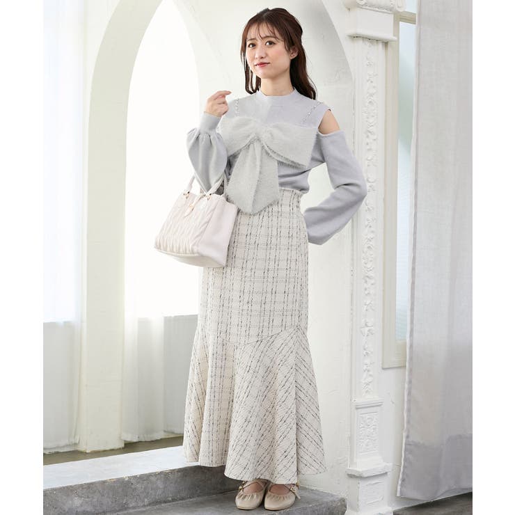 ビッグリボンチェーン付きニット | MAJESTIC LEGON  | 詳細画像28 